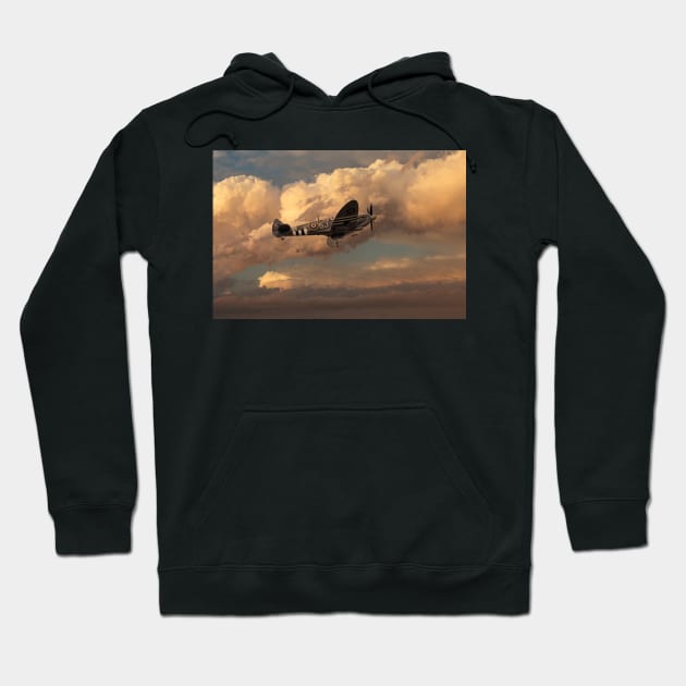 Supermarine Spitfire Mk LFIX Hoodie by aviationart